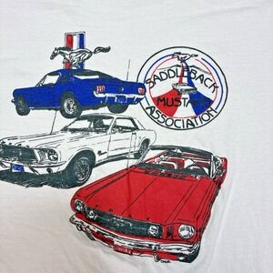 Vintage 90s Ford Mustang Shirt Mens Large Saddleback Association Single Stitch